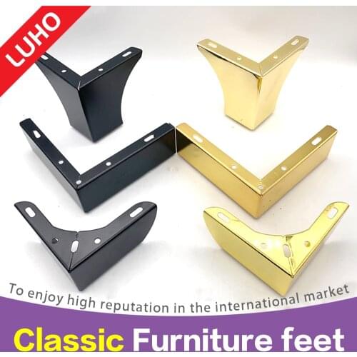 Light luxury furniture sofa tea table bed leg increase pad height accessories metal shoe bucket TV kitchen bathroom cabinet to s
