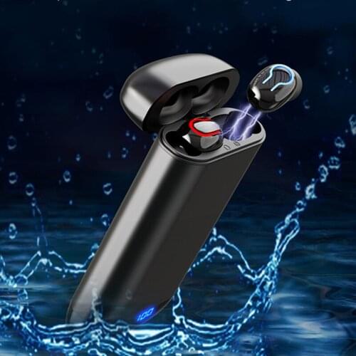 Q66 TWS Bluetooth Earphones Mini Wireless Earbuds Sport Handsfree Headset With 6000mAh Battery Charging Box Wireless Headphones