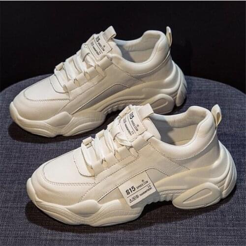Women sneakers Fashion Platform women Shoes Ladies Chunky Causal Shoes Woman Leather Sports Shoes