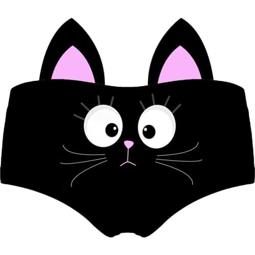 Womens Cute Animal Print Panties Breathable Underwear Low-rise Sexy Seamless Briefs Трусы Хлопок Женщины #W