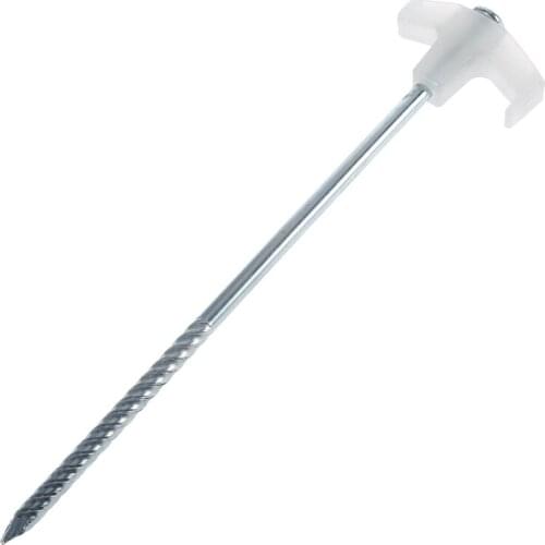 1pc 25cm Luminous Nail Camping Tent Peg Steel Stake Ice Fishing Screw Rod Stand Rack