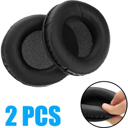 2Pcs Black 9cm Replacement Earphone Ear Pads Cushion for Razer Kraken Pro Gaming Durable Headphones Covers Parts