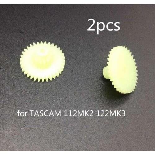 2pcs outer 34T inner 14T gear for TASCAM 112MK2 122MK3 cassette deck