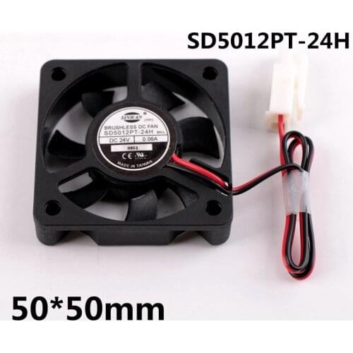 3pcs Schindler Elevator Inverter Fan SD5012PT-24H 5cm 24V 0.06A Cooling Fan AQ1H566