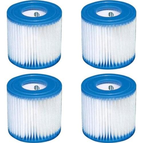 4 Pcs Pool Filter Cartridges Type H Replacement Swimming Pool Filter for Intex H,29007E Pool Filter Cartridges