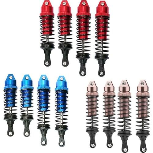 4pcs Metal Spring Shock Absorber Damper for 1/10 Traxxas Slash 4x4 727 RC Monster Truck Accessories