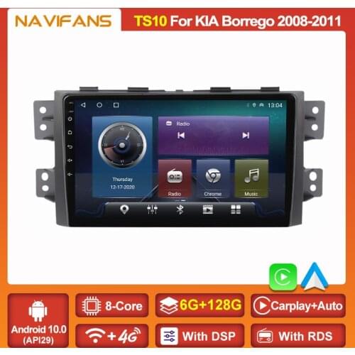 IPS 9" Android 11 RAM6G+128G API30 For Kia Borrego Mohave 2008-2012 Car Radio Multimedia DVD Player Auto Stereo HeadUnit GPS DSP