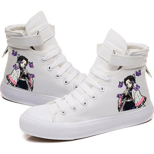 Anime Shoes Demon Slayer Kimetsu No Yaiba Merch Shinobu Kocho Sneaker Zapatos Chaussure Schuhe