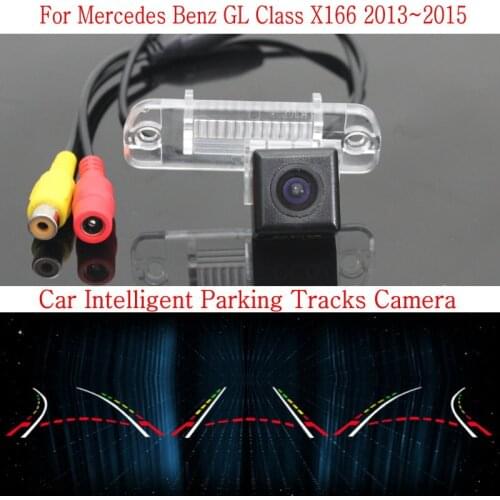 Car Intelligent Parking Tracks Camera FOR Mercedes Benz GL Class X166 2013~2015 /HD Back up Reverse Camera / Rear View Camera