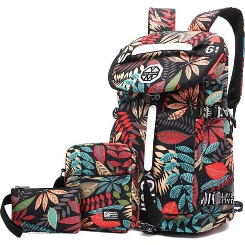 Large-capacity travel backpack female backpack campus shoulder bag canvas bag man laptop backpack usb charging