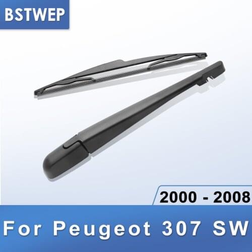 BSTWEP Rear Wiper & Arm for Peugeot 307 SW 2000 2001 2002 2003 2004 2005 2006 2007 2008