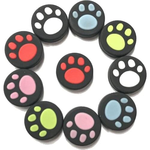 2 PCS Cute Cat Paw Claw Thumb Stick Grip Cap Joystick Cover For Nintendo Switch & Switch Lite Controller Gamepad Thumbstick Case