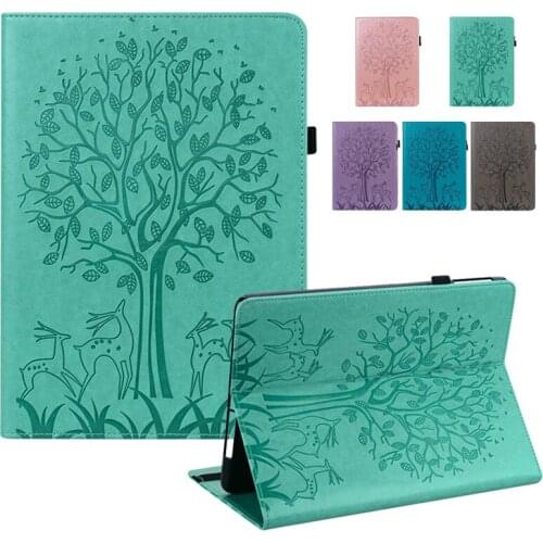 Case for Samsung Galaxy Tab S7 11 inch Case Coque Embossed Tree PU Leather Wallet Tablet for Funda Samsung Galaxy Tab S7 Cover