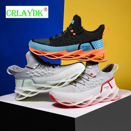 CRLAYDK 2021 New Arrival Men Shoes Colorful Casual Sneakers Blade Breathable Heels Lightweight Streetwear Boys Sapato Masculino