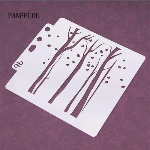 The wood scrapbook stencils spray plastic mold shield DIY cake hollow Embellishment printing lace ruler valentine