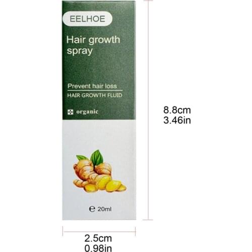 Ginger Hair Growth Spray Anti Hair Loss Hair Care Essential Oil Hair Regrowth Spray For Men Women G99E