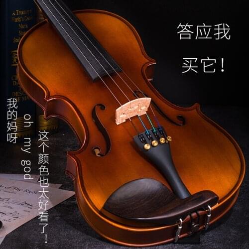 Quality solid wood violin beginner professional 1/8 4/4 2/4 3/4 4/4 full size for players adult children violin 1pc