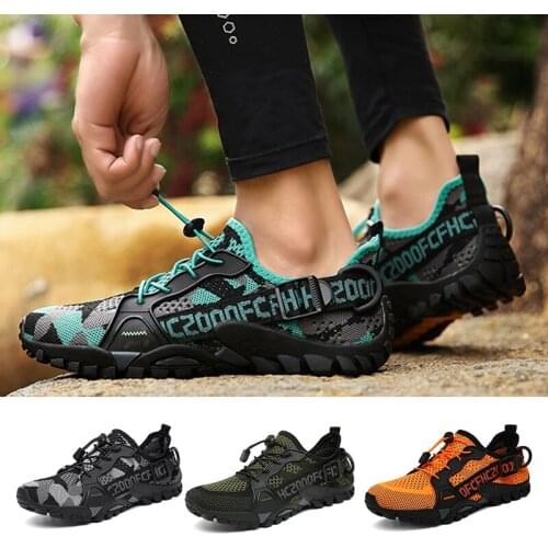 Men Sneakers Mesh Breathable Footwear Quick Dry Outdoor Hiking Shoes Climbing Trail Trekking Mountain Women Sports Shoes