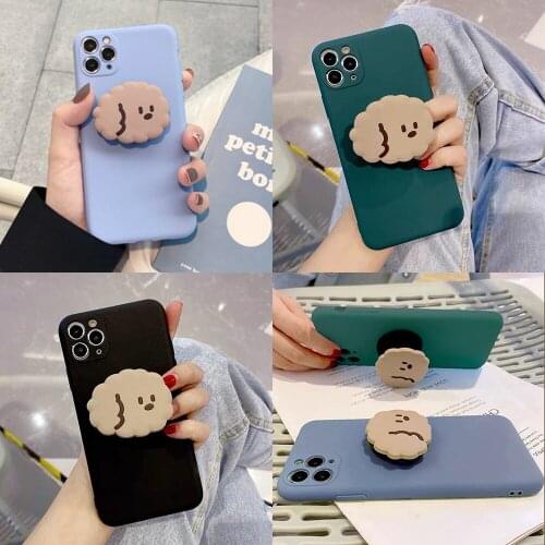 Cute Cat Paster Holder Cartoon Candy TPU Case for Vivo V17 Neo V15 Pro V11i V9 V7 Plus V5 Lite X50 X30 X27 X23 X21i IQOO Neo 3