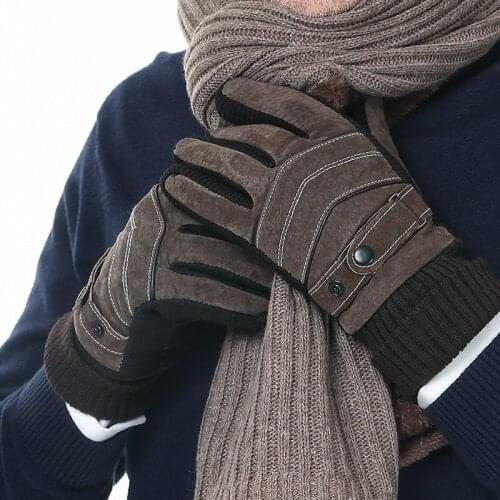 New Products for Elderly Men Gloves Winter Warm Skin Cold Proof and Thickened Outdoor Gloves