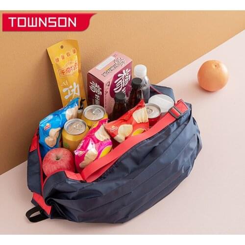 Supermarket portable quick storage bag portable foldable organ shopping bag Grocery basket Supermarket shopping bag