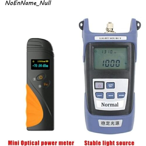 Portable Fiber Optical Power Meter Fibra -70~+3dbm Mini OPM and Handheld Stable light source FTTH Fiber Optic Cable Test tool