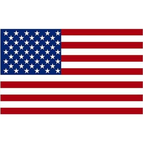 Rectangular United States American Flag Decal Stickers Car Vinyl Window Bumper Decal Sticker Red New