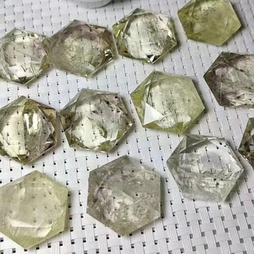 Hand carved Crystal Crafts gemstone six-pointed Hexagonal star healing stone for pendant decoration