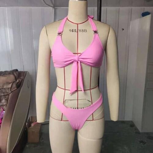 Sexy Bikini Swimwear Low Waist Solid Bikini Sets Bathing Suits breathable Women Push Up Beach Wear Party Swimsuit