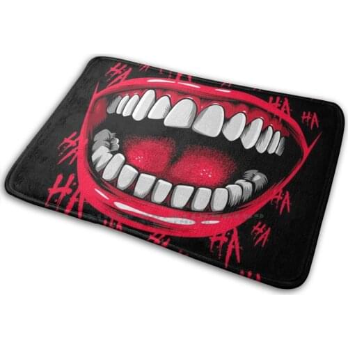 Crazy Laughter Mat Rug Carpet Anti-Slip Bedroom Entrance Door Mat Crazy Killer Super Hero How C Haha Laugh Laughter