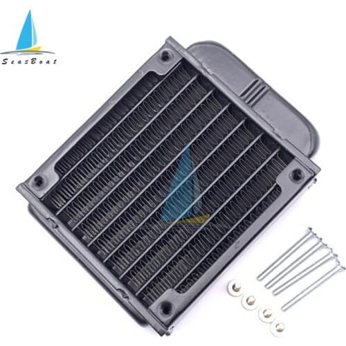 1 Pc 80/120mm Aluminum Computer Radiator Water Cooler Cooling Row For LED CPU Beauty Equipment Heatsink Exchanger liquid Cooler