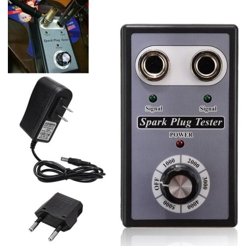 1pc Car Two Channel Spark Plug Simulator Tester Ignition Strength System Analyzer 12V Gasoline Tool