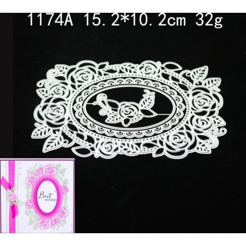 2021 Lace Frame Metal Cutting Dies DIY Scrapbooking Paper Photo Album Crafts Knife Mould Cards Embossing Mold Stencils for Decor