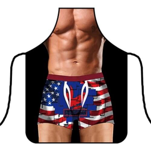 3D Funny Sexy Naked Man Aprons Women Apron Dinner BBQ Party Cooking Apron Adult Baking Accessories Funny Gifts For Men CWQ011
