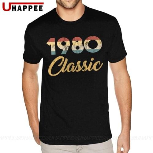 40th Birthday Gift For Men And Women 1980 Classic Party Birth Anniversary Tees Shirts Family 80S Hip Hop Tee Shirt