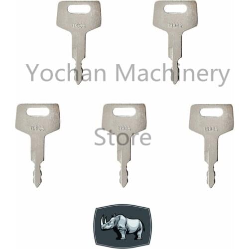 5 Pcs H806 Equipment Ignition Switch Key For Gehl Hitachi Mustang New Holland Takeuchi Part