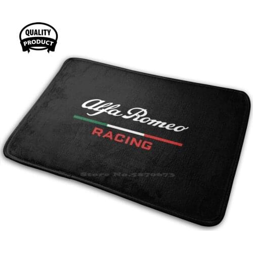 Alfa White Comfortable Door Mat Rug Carpet Cushion Discount Black Friday Christmas Xmas Pattern Aesthetic Alfa Romeo Vintage