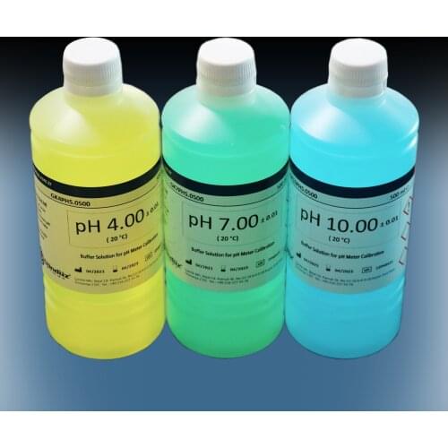 PH Calibration Buffer Solution (pH 4, pH 7, pH 10) set 500 ml