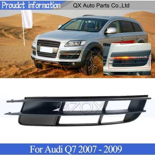 CAPQX Front Bumper Grille Outer Cover For Audi Q7 2007 2008 2009 Grill Mesh Cover Trim Vent Front Bumper Fog Light Grille