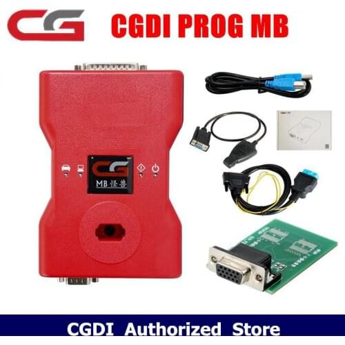 CGDI Prog MB for Benz Car Key Add Fastest for Benz Key Programmer Global version Support All Key Lost with elv Adapters for ELV