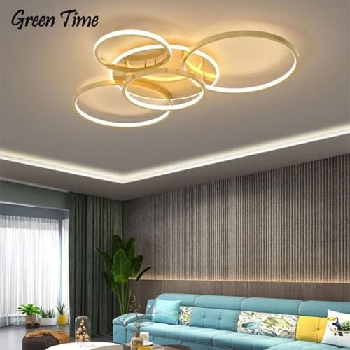 Black&Gold Modern Led Chandeliers For Living room Bedroom Dining room Kitchen Corridor Light Indoor Led Ceiling Chandelier Lamp