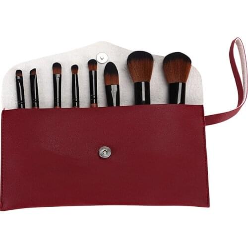 Wood Makeup Brushes 8 Makeup Brush Sets New Makeup Beauty Tools Brushes Custom Processing high end makeup brush set