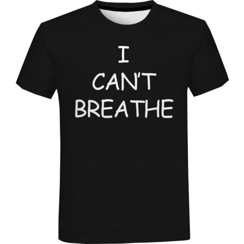 Black Lives Matter 3D Printing T Shirt New Unisex Casual Style Fashion Popular Short Sleeve Streetwear Oversized Top Tees