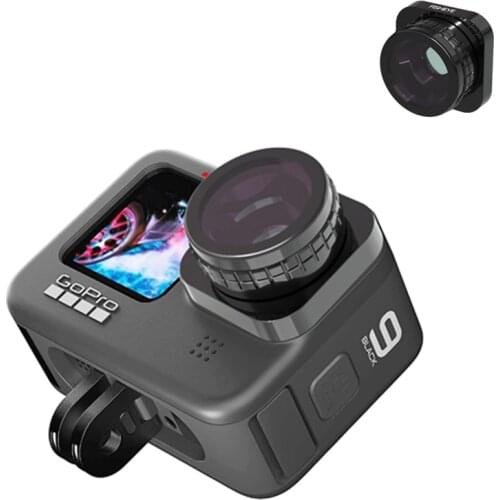 Mini HD Wide Angle Camera Kits Lens Fisheye Accessories External Lens Filter For Gopro Hero 9 Camera Fish Eye Lenses