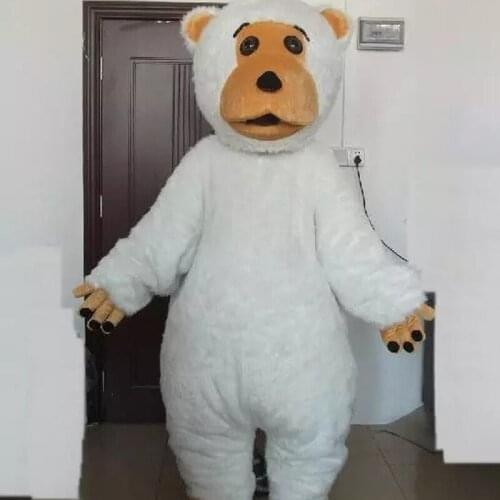 White Fur Orangutan Mascot Costume Halloween Easter Furry Adult Costume Show Advertising Costume