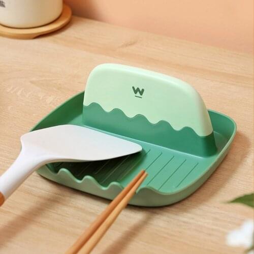 Kitchen Spatula Ladle Shelf Spatula Spoon Rest Pot Lid Holder Rack Cover Strainer Pad Multifunction Stand Containers