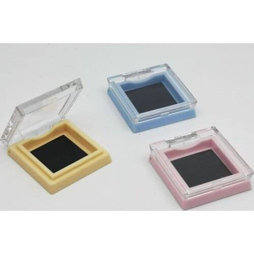 10pcs Empty Mini Square Empty Magnetic Cosmetics Palette Eyeshadow Blusher DIY Makeup Box with Pans