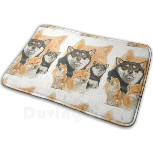 Shiba Inu Medley Soft Non-Slip Mat Rug 1784 Carpet Cushion Bbk0900 Non Sporting Group Dog Pet Canine Domestic Animal