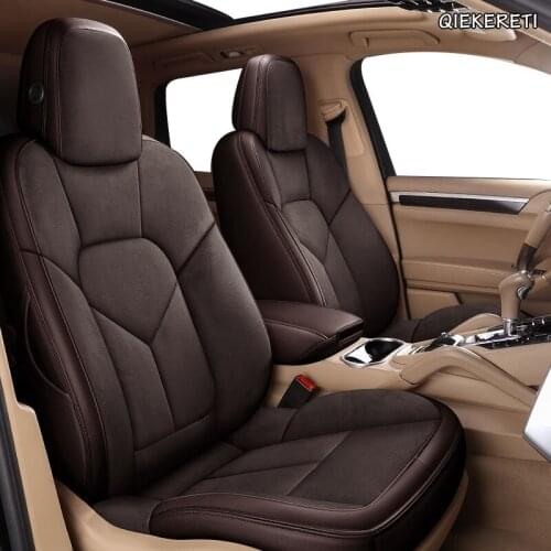 QIEKERETI Custom Leather car seat cover set For SsangYong Rodius ActYon Rexton Chairman Kyron Korando Tivolan Automobiles Seats