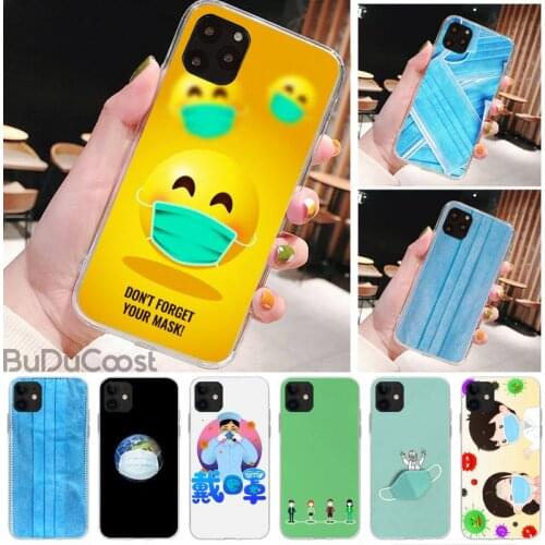 Don't forget your mask Phone Case for iPhone 8 7 6 6S Plus X 5S SE 2020 XR 11 pro XS MAX 12 12Mini